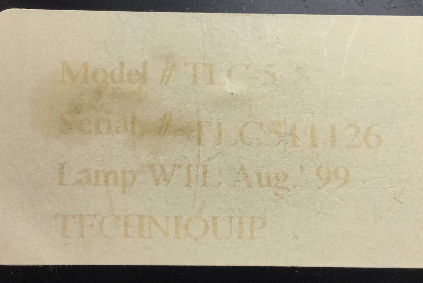 Used TechniQuip TLC-5 Fluorescent Lamp Microscope Ring Light Illuminator 120V