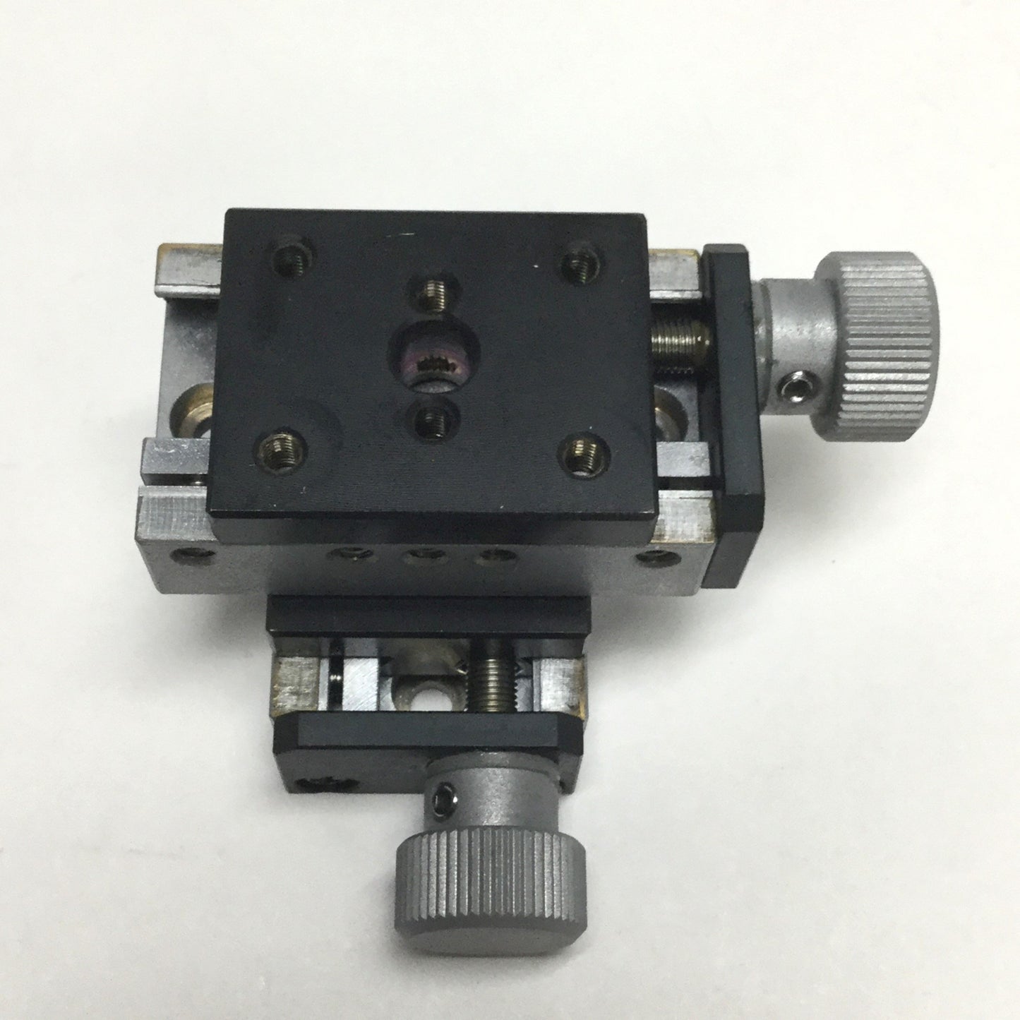 Used Edmund Optics 36-036 Leadscrew Drive, Mini X-Y Axis Linear Stage Table, +/-5mm