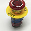Used Idec AVLW49922D-R-24V LED Illuminated Emergency E-Stop Pushbutton Switch 2NO-2NC