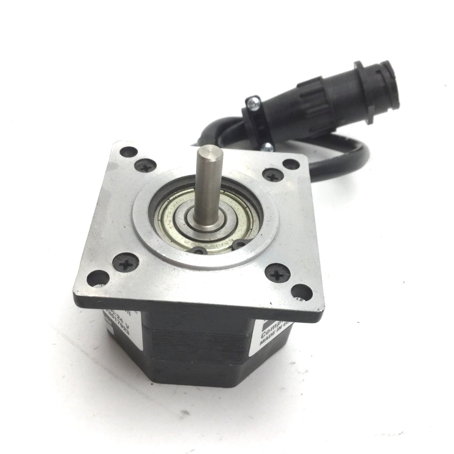 Used Parker OS2HB-SNFLY Step Motor, Shaft: 1/4", Speed: 1500 RPM, NEMA 23