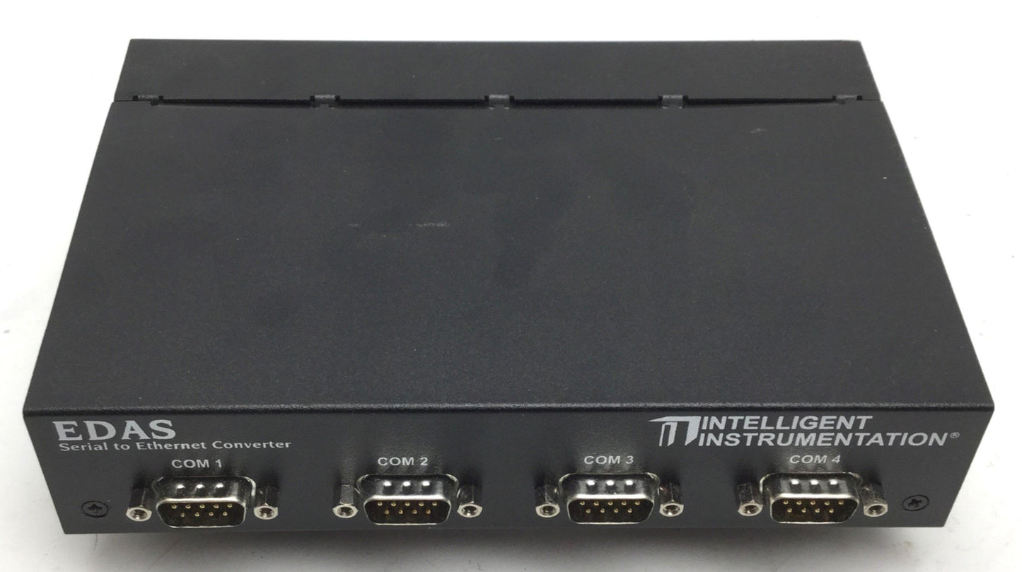 Used Intelligent Instruments EDAS-1025E-2B1 Ethernet to Serial Converter Power Supply