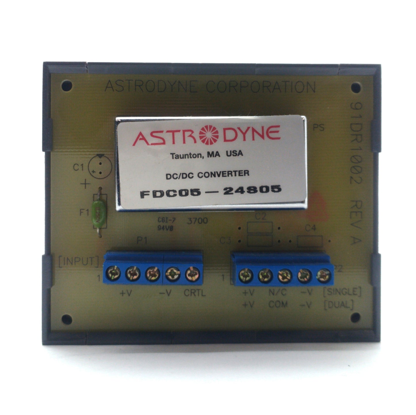 Used Astrodyne FDC05-24S05 DC/DC Converter In: 18-36VDC Out: 5VDC 5W 1A DIN Mount