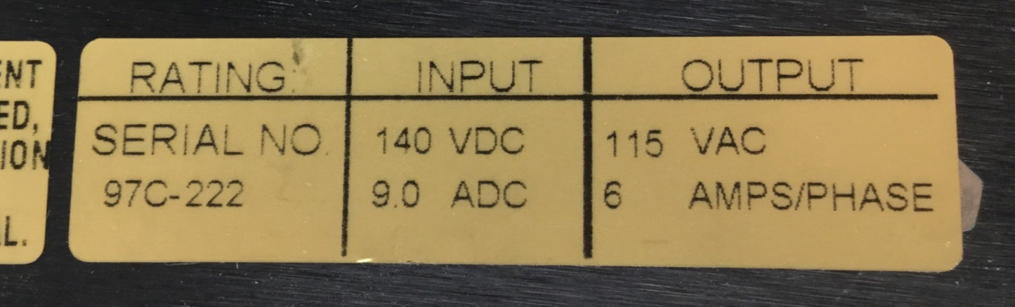 Used Kollmorgen BDS5A-106-41010/03011A2-030 Motor Drive Out: 120VAC 6A In: 140VDC 9A