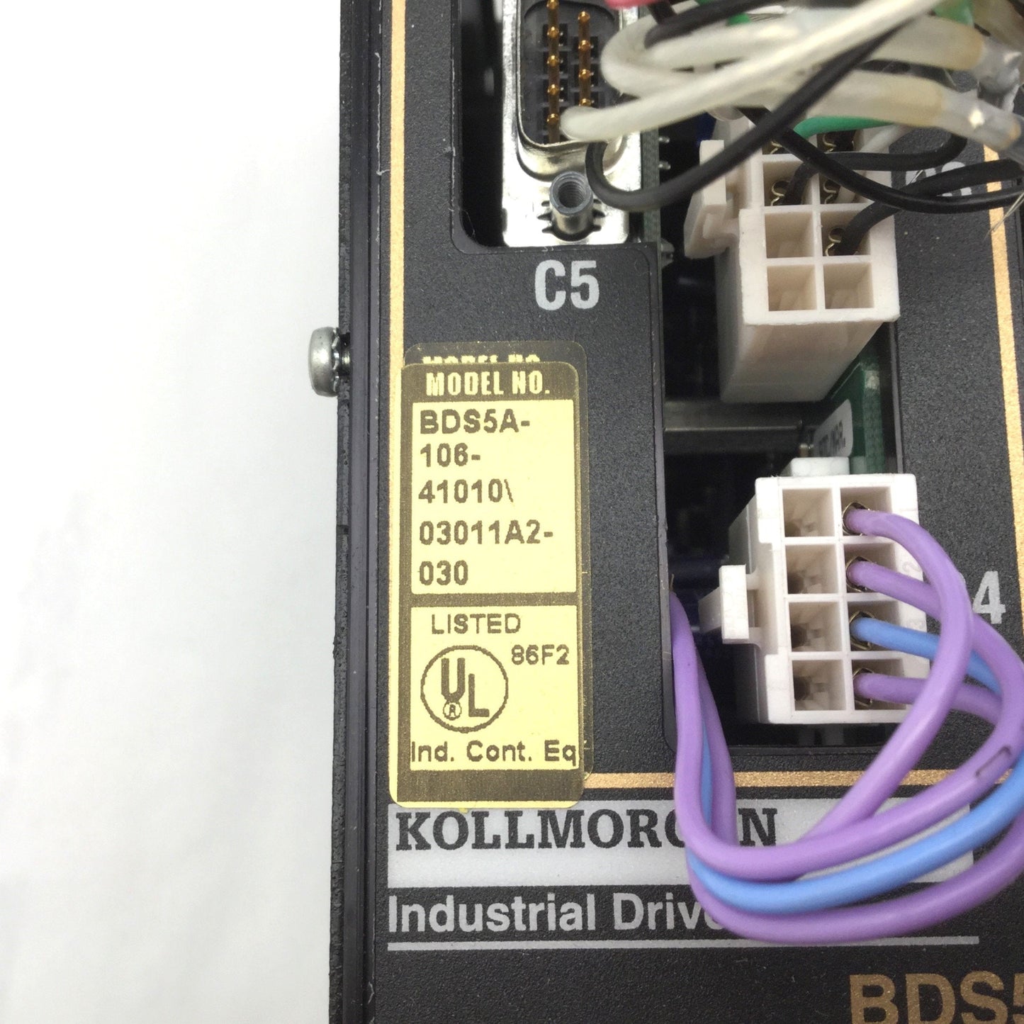 Used Kollmorgen BDS5A-106-41010/03011A2-030 Motor Drive Out: 120VAC 6A In: 140VDC 9A