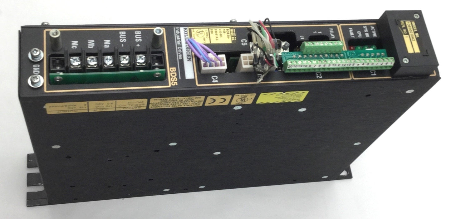 Used Kollmorgen BDS5A-106-41010/03011A2-030 Motor Drive Out: 120VAC 6A In: 140VDC 9A