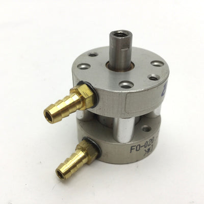 Used Bimba FO-020.25-3L FLAT-1 Compact Pneumatic Cylinder Bore: 9/16" Stroke: 1/4"