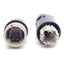 New Lot of 5 Omron XS5G-D418 Circular Metric Connector, 4-Pin Male, M12, 250VDC 4A