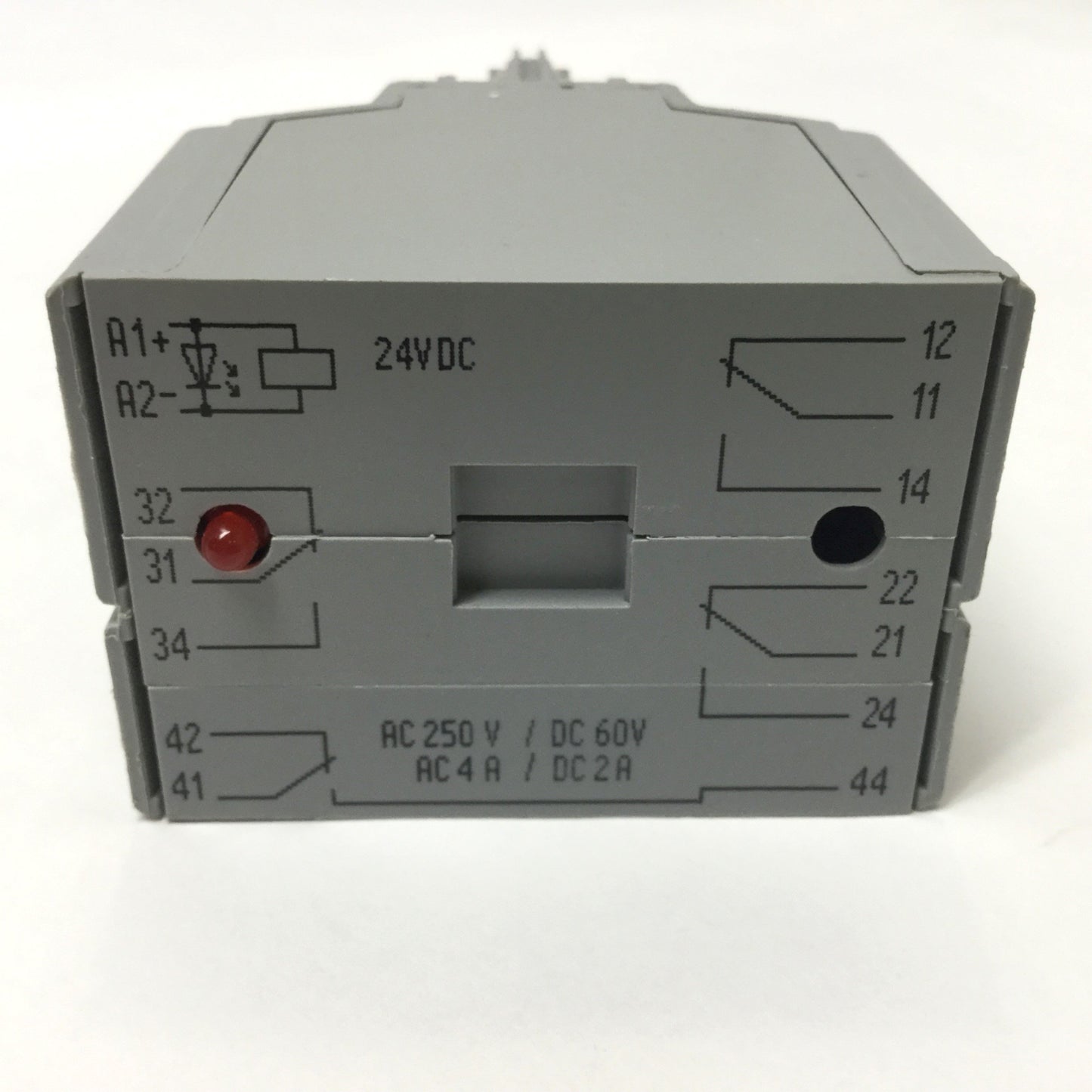 Used Wago 286-375 Plug-In Switching Relay Terminal Module, 24VDC Coil, 250VAC/4A