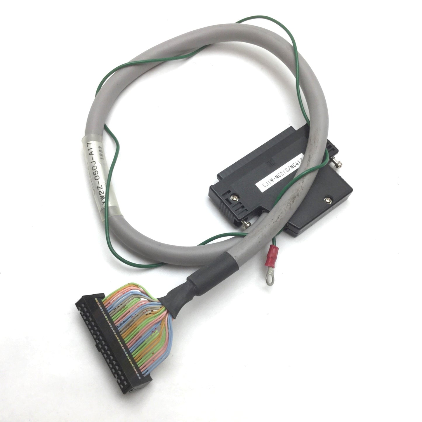 Used Omron XW2Z-050J-A17 Connecting Cable For I/O Unit, Length 500mm, 40-Pin 34-Pin