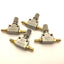 Used Lot of 4 SMC AS1000-M5 Air Speed Controller Port: M5x0.8 1MPa Max In-Line Type