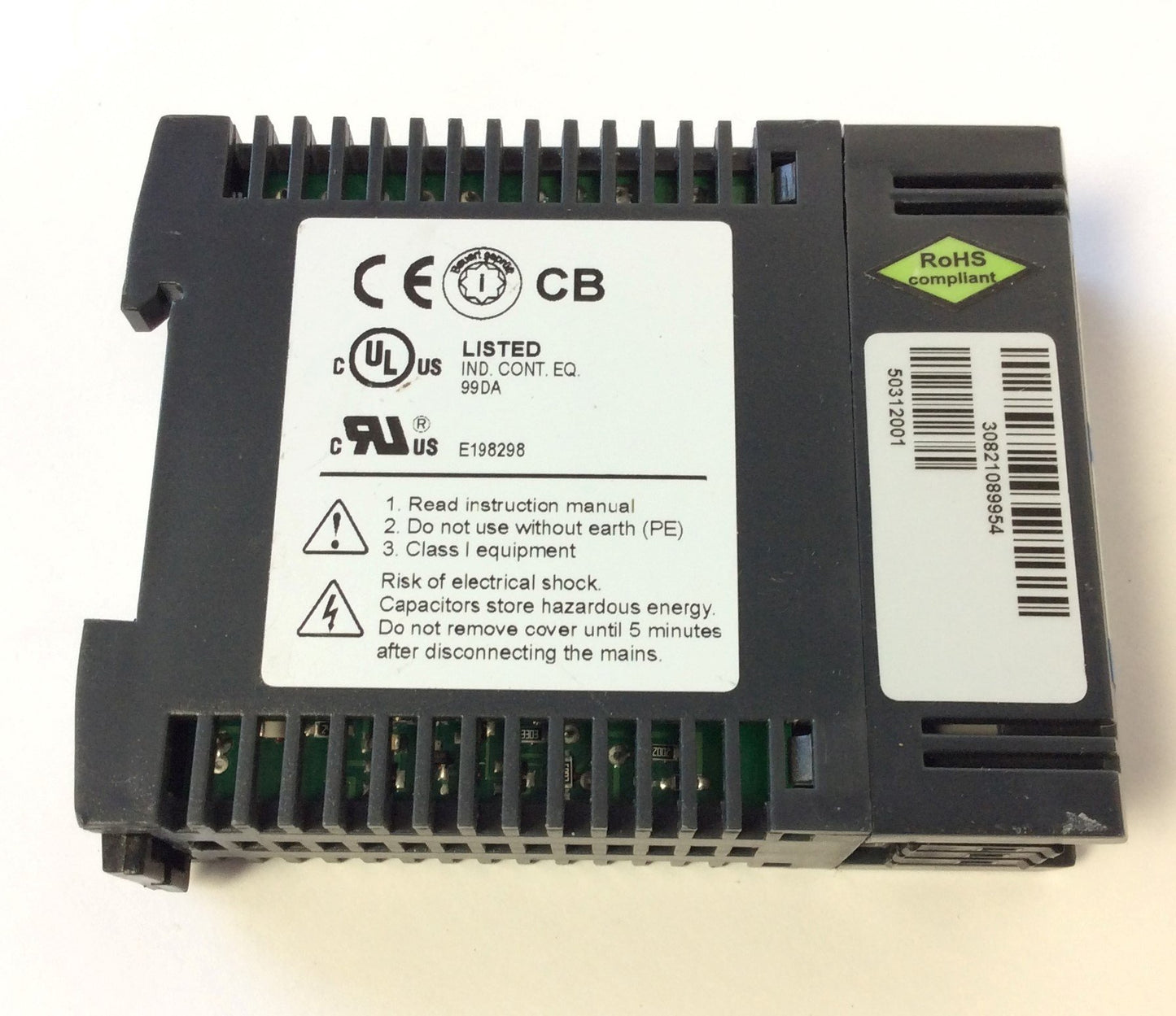 Used Rhino PSP24-024C Power Supply, In: 100-240VAC 50/60Hz 0.7-0.4A, Out: 24VDC 1A