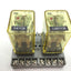 Used Lot of 2 IDEC RR2P-UL Power Relays With SR2P-06 Din Rail Mount Coil DC24V