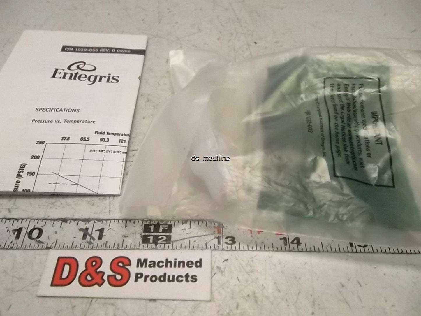 New Entegris Fitting C8M-4N