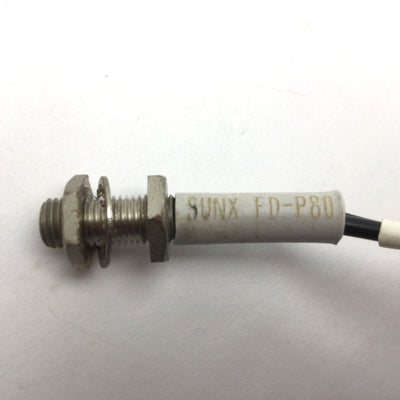Used Lot of 2 Panasonic Sunx FD-P80 Sensor Fiber Optic, Thru-Beam Type, Length: 34"