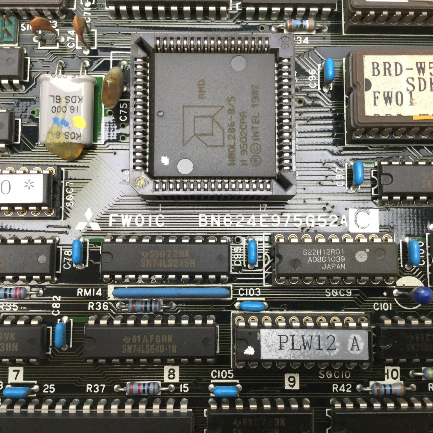 Used Mitsubishi FW01C BN624E975G52C Control Board For DWC110-C EDM Machine