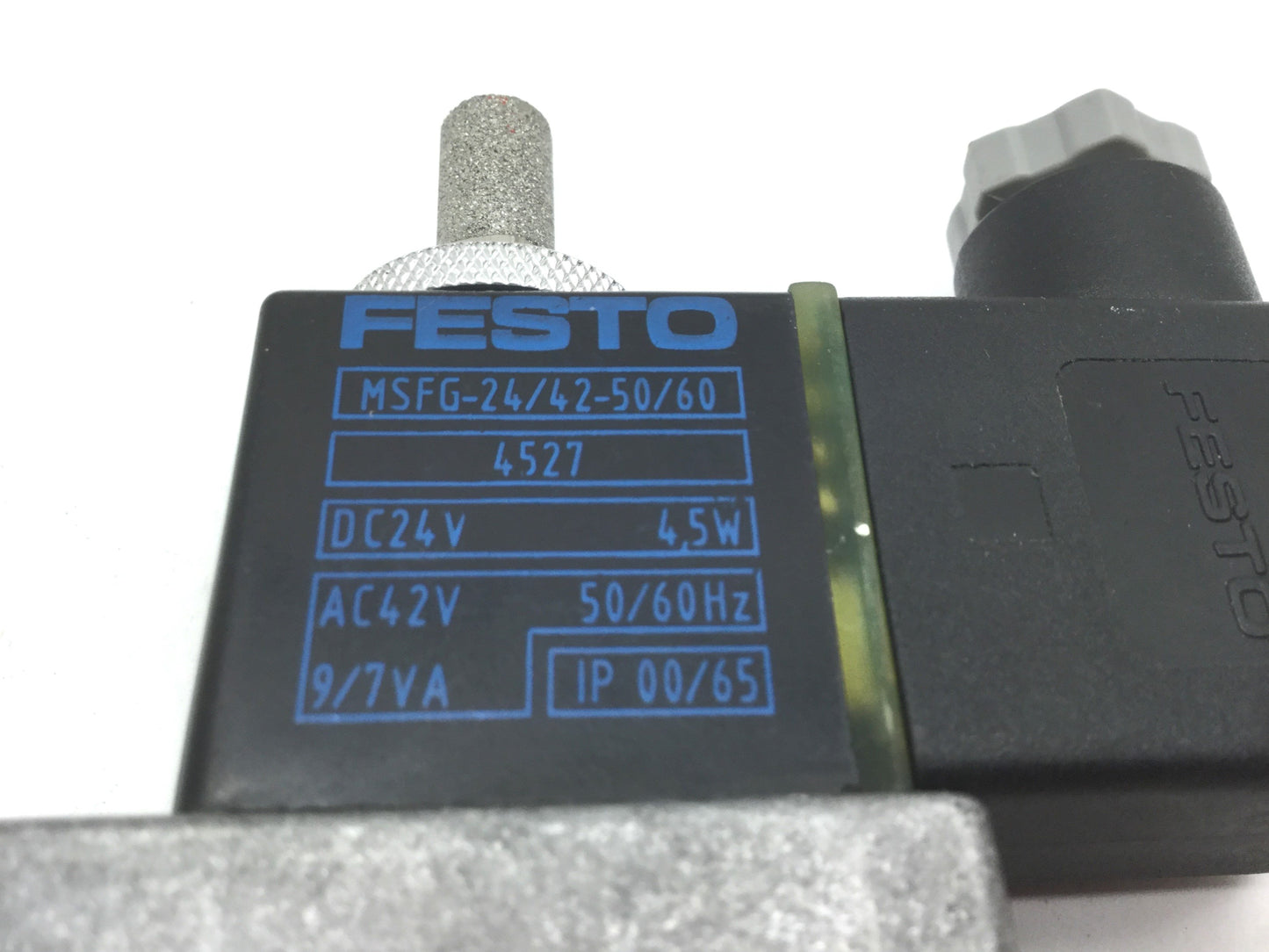 Used Festo MFH-3-1/8 MSFG-24 Pneumatic Solenoid Valve, 2-Pos 3-Way Ports: G1/8 DC24V