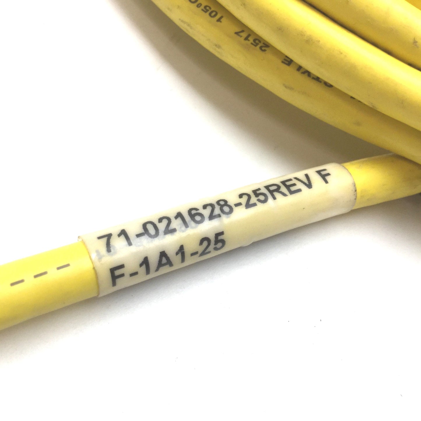Used Parker F-1A1-25 Servo Motor Feedback Cable, 25ft, PS Connector to 15-Pin D-Sub