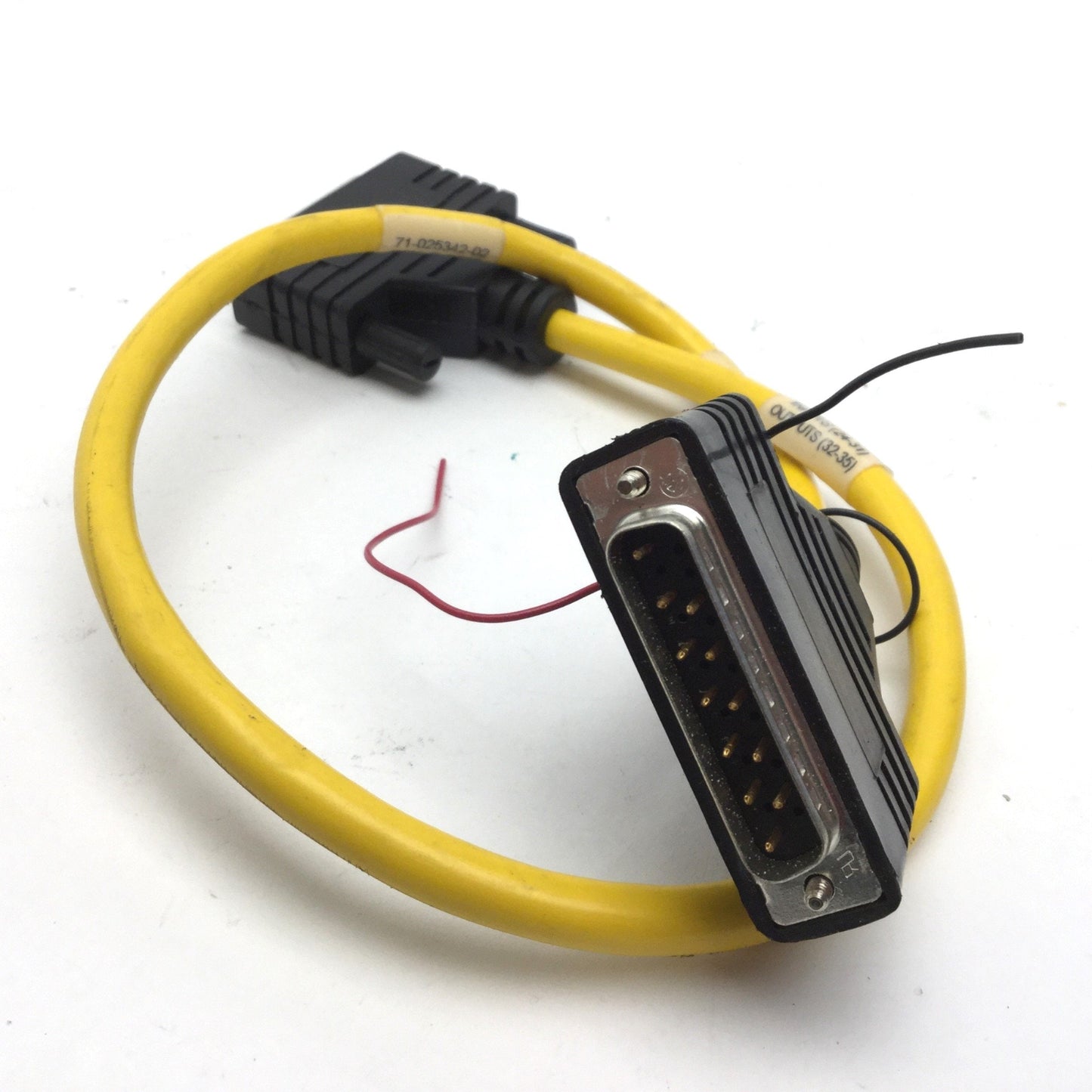 Used Parker 71-025342-02 Rev B Compumotor Cable, Inputs: 24-31, Outputs: 32-35