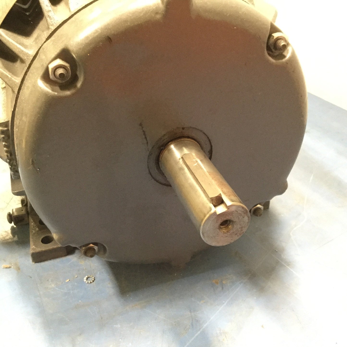 Used Baldor CP3660T-4 AC Motor, Power: 3HP, Frame: 182T, 460V 3-Phase, Shaft: 1.125"