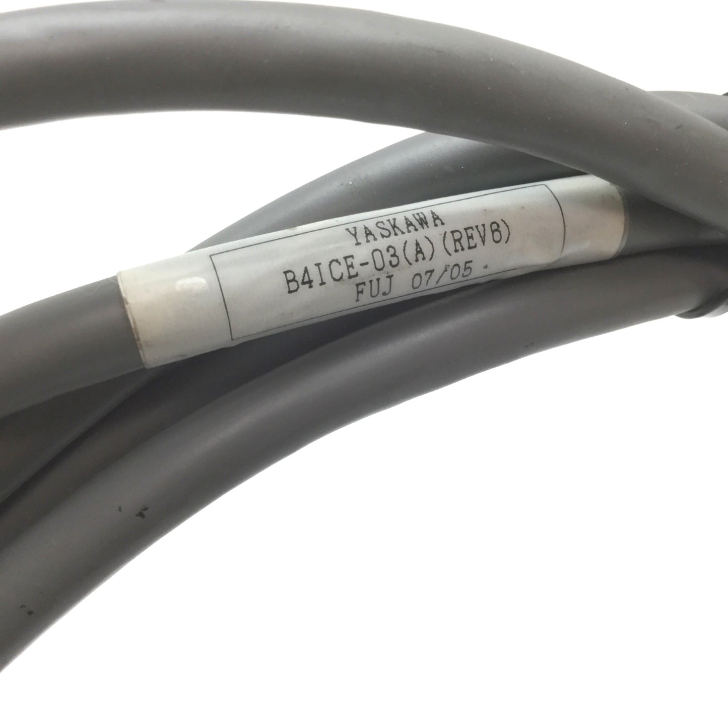 Used Yaskawa B4ICE-03 Motor Power Cable, 6-Pin Female to Flying Leads, Length: 3m