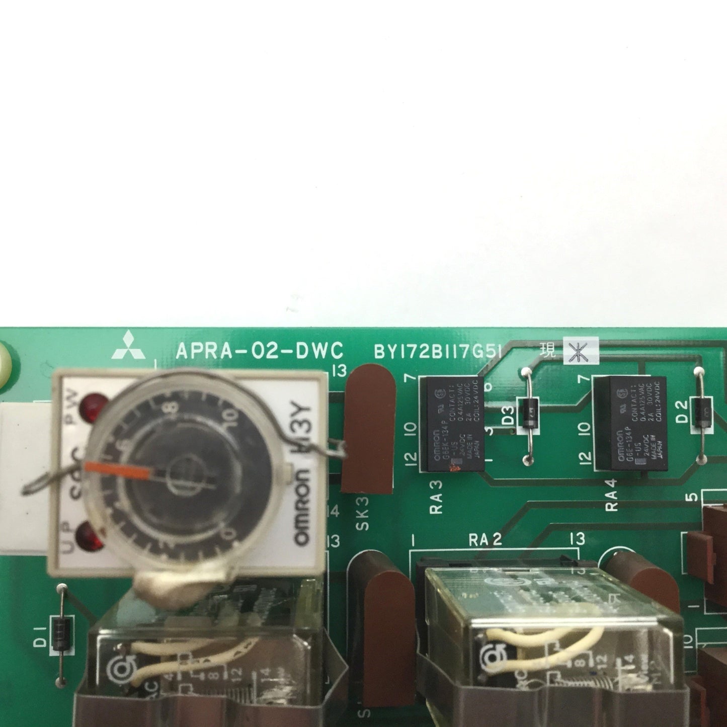 Used Mitsubishi APRA-02-DWC BY172B117G51 Relay Control Board For DWC-110C EDM Machine
