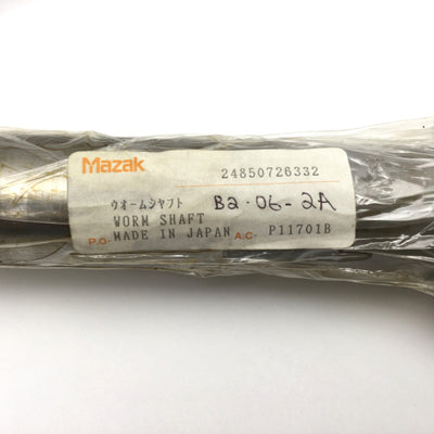 New Mazak Worm Shaft 24850726332 P11701B With Assorted O-rings, Washers, and Seals