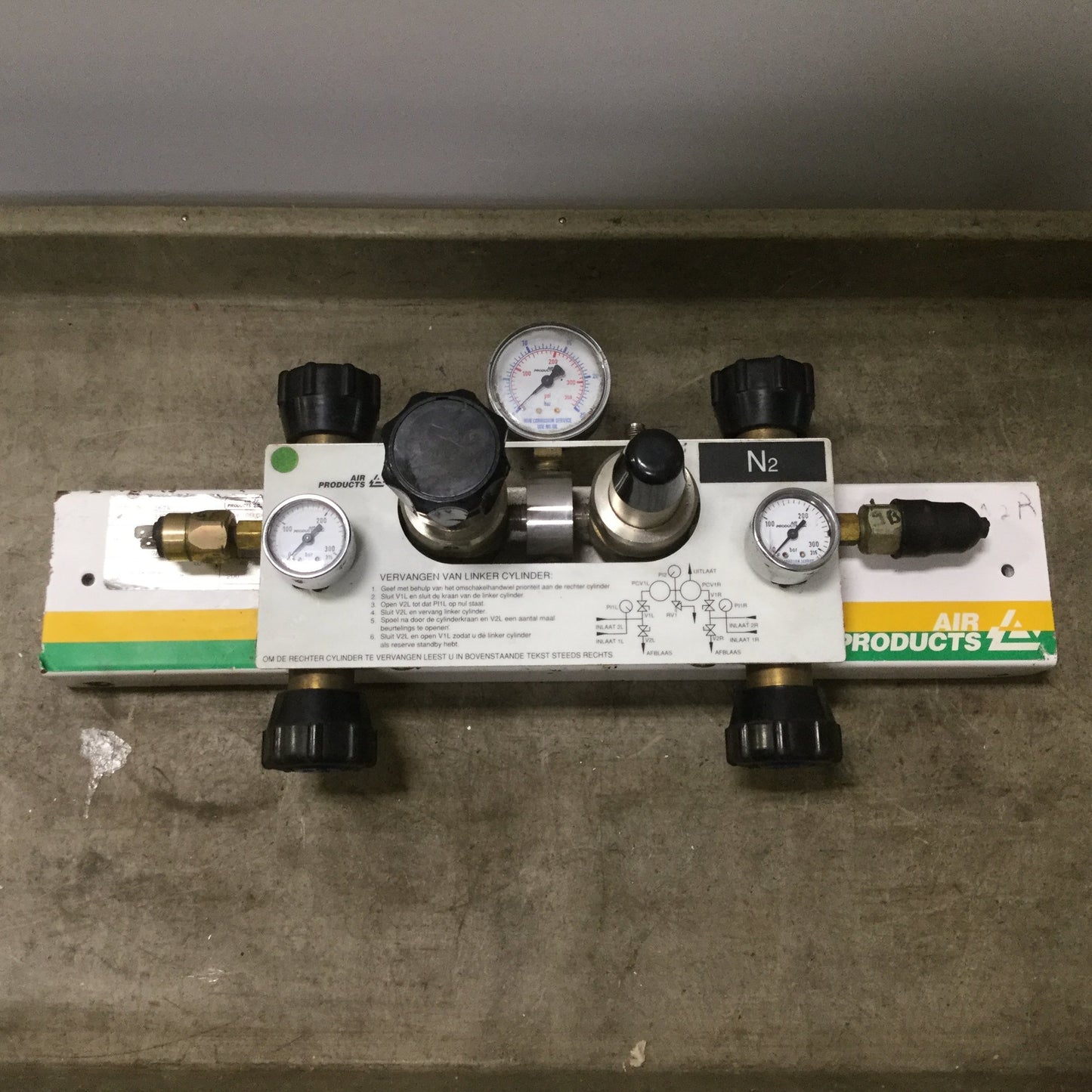 Used Air Products M3140/PS/C Dinitrogen Distribution Manifold, Max Pressure: 7 bar