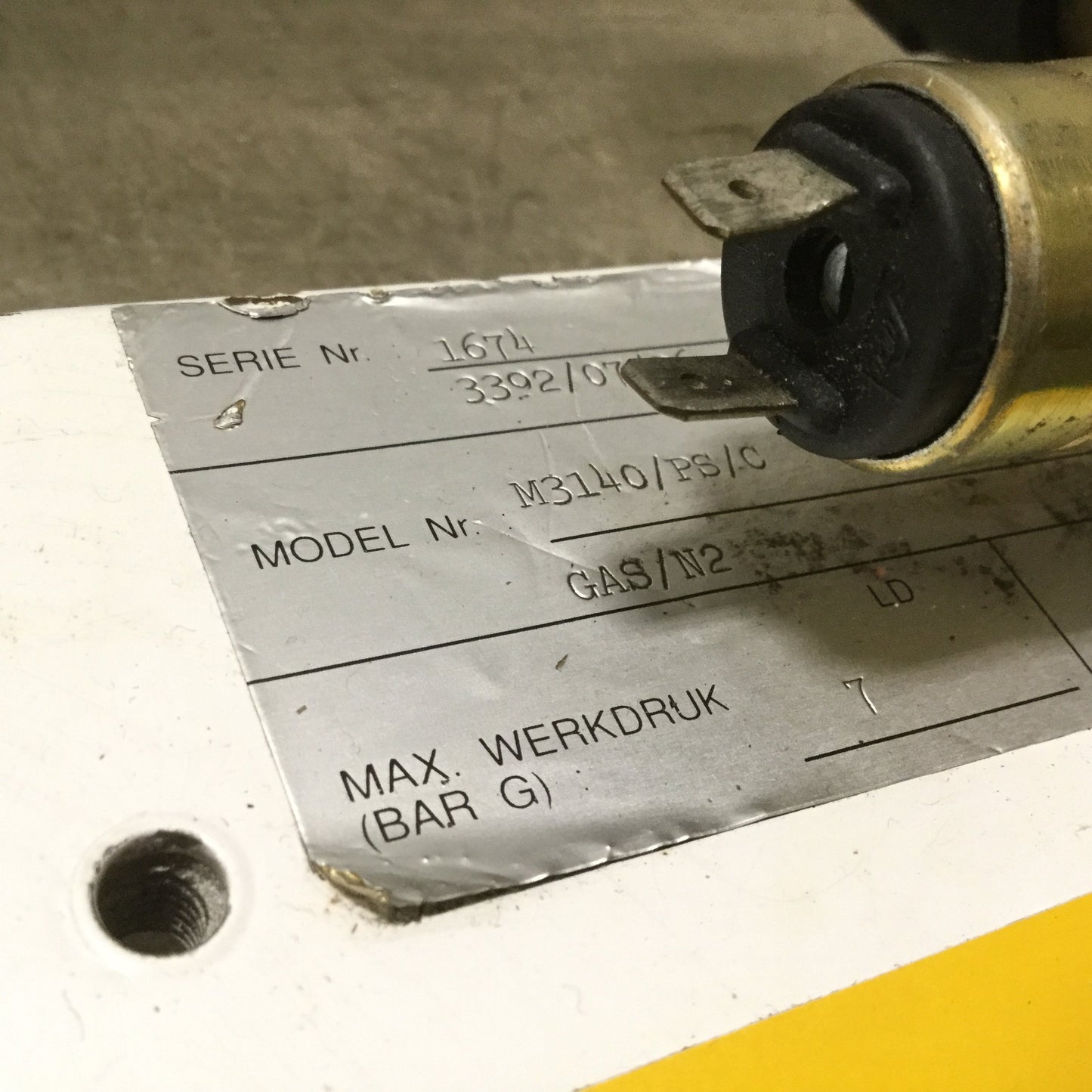 Used Air Products M3140/PS/C Dinitrogen Distribution Manifold, Max Pressure: 7 bar