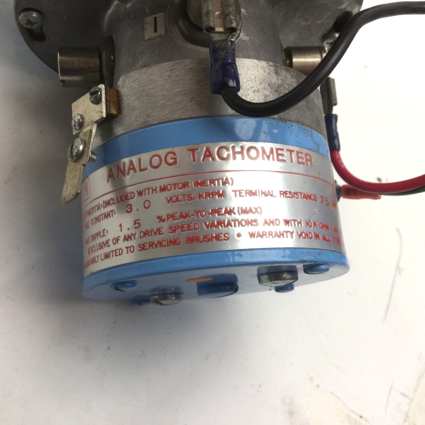 Used Honeywell 33VM82-020-10 Analog Tachometer, 3/8-1/2" Shaft Diameter, 24V, 6.6A
