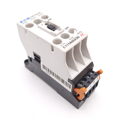 Used Eaton Cutler Hammer E111A06X3N Motor Control Contactor 6A 600VAC, 24VDC Coil