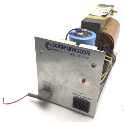 Used Compumotor 90/9 VDC Power Supply Output: 90VDC & 9VDC Input: Selected by Jumper