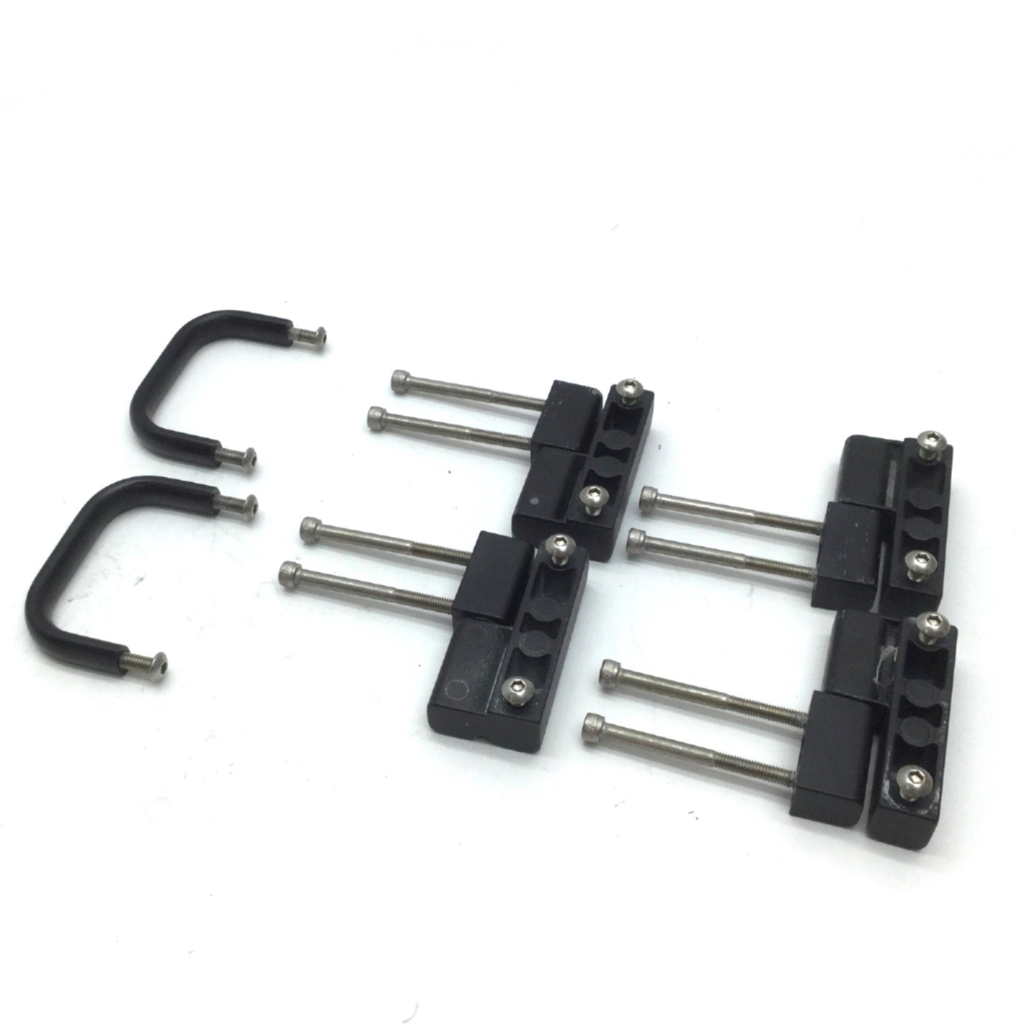 Used Southco 96-10-510-50 Lift Off Hinge Set Thread: 10-32, Offset Knuckle Black