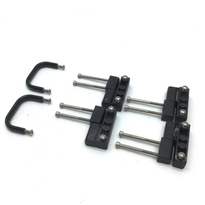 Used Southco 96-10-510-50 Lift Off Hinge Set Thread: 10-32, Offset Knuckle Black