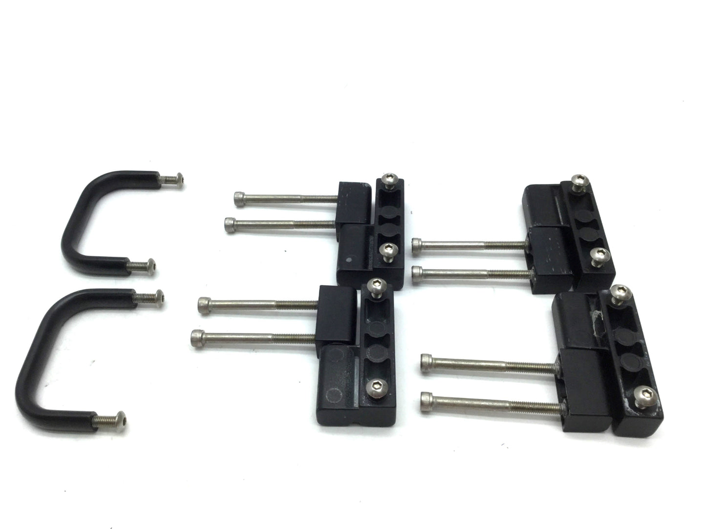 Used Southco 96-10-510-50 Lift Off Hinge Set Thread: 10-32, Offset Knuckle Black