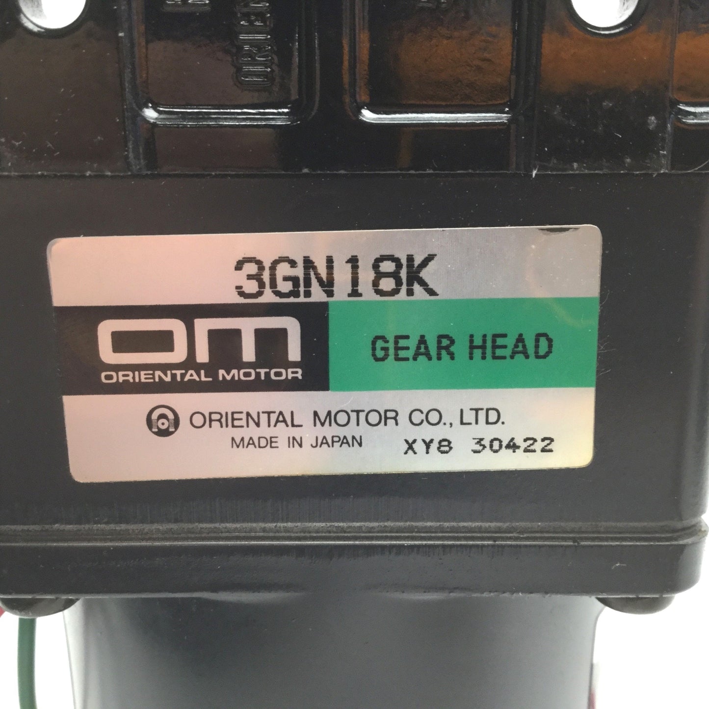 Used Oriental 3GNI8K Gear Head Reducer & 3RK15GN-AUL Reversible Motor