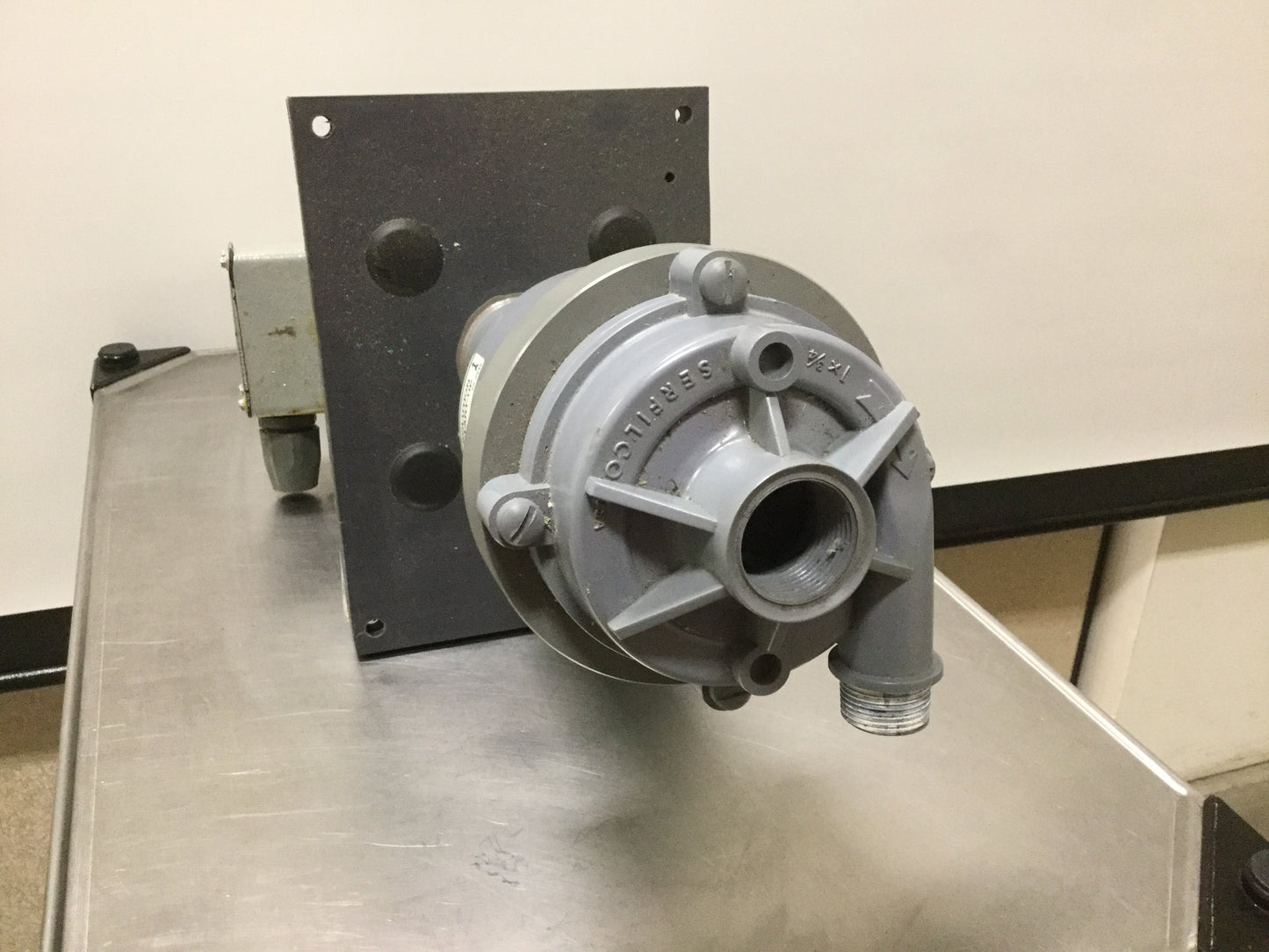 Used Serfilco ECKL3/4-3SC-D.75 Vertical Chemical Pump 230V 3450RPM 3/4HP 3Ph 35GPM