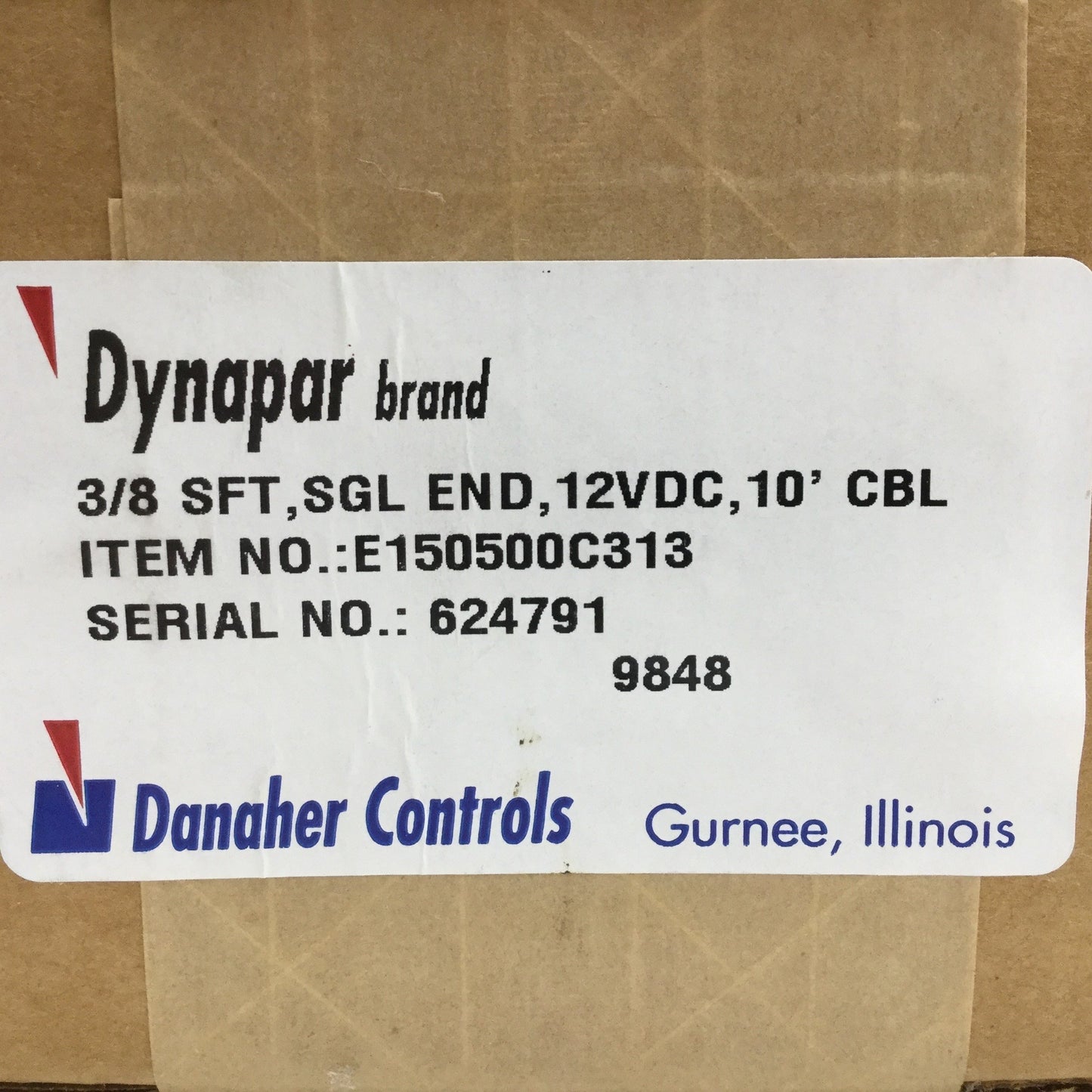 New – Open box New Dynapar E150500C313 Encoder, Shaft: 3/8" Diameter, Input Voltage: 12VDC