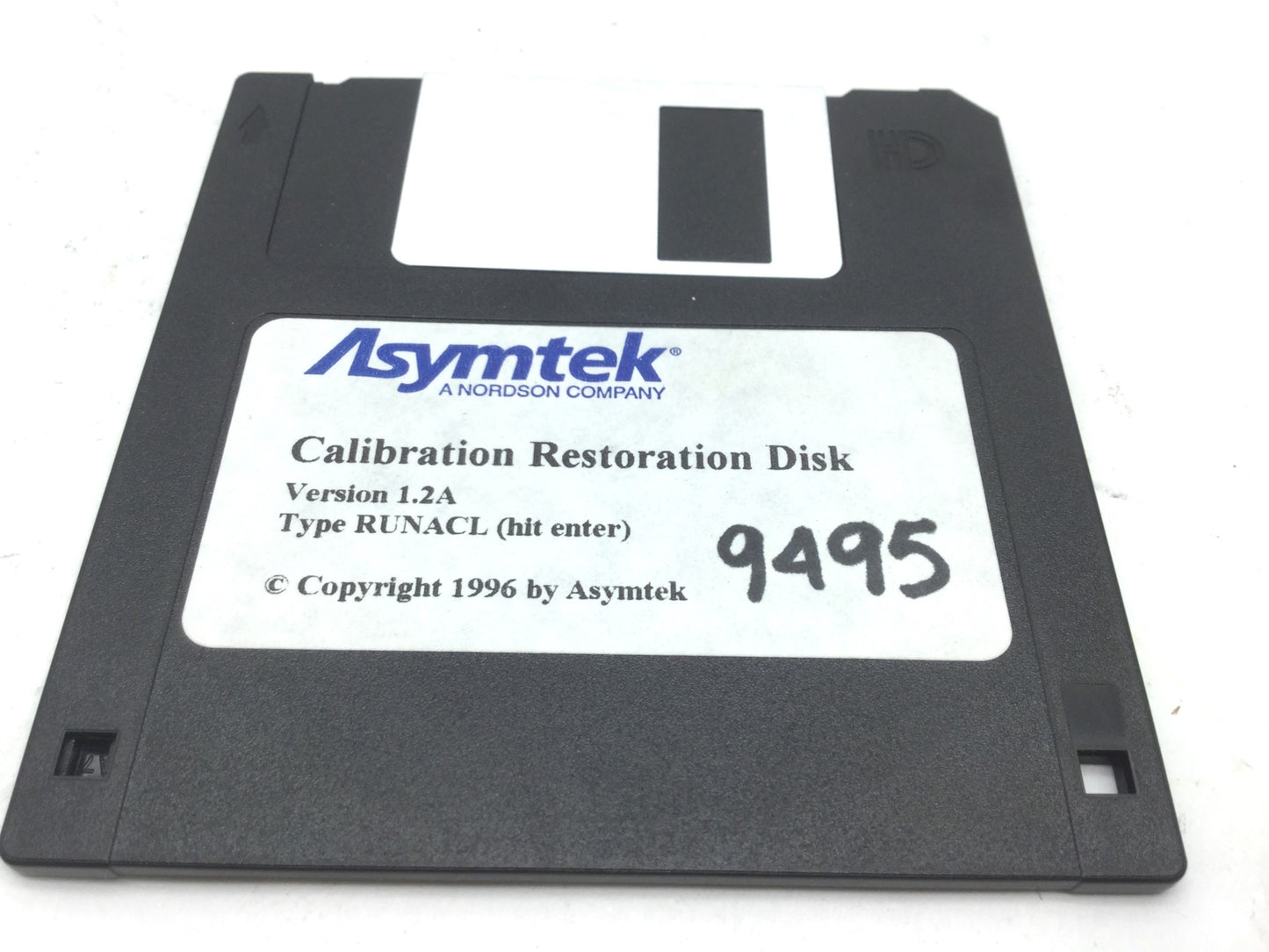 Used Asymtek Nordson Version 1.2A Calibration Restoration Disk For C-708 Dispenser