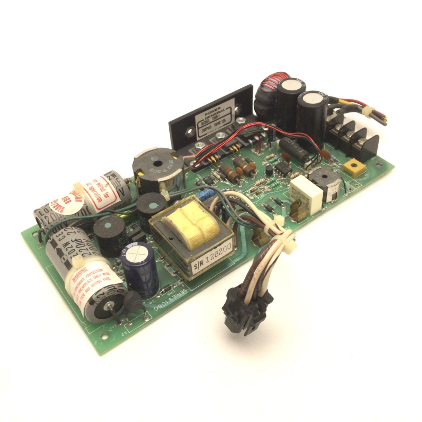 Used Power General 1060-1 Power Supply, Output: 5VDC, 12A, Assy-7010