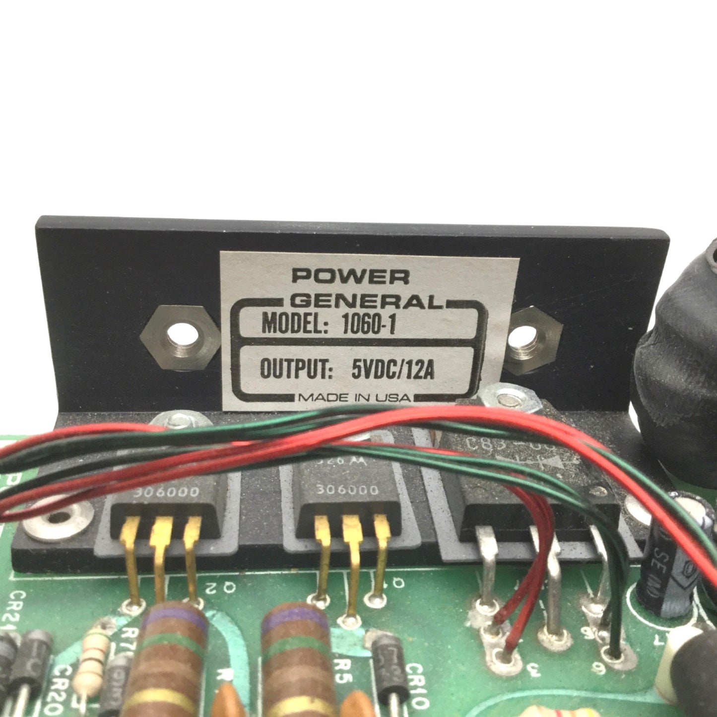 Used Power General 1060-1 Power Supply, Output: 5VDC, 12A, Assy-7010