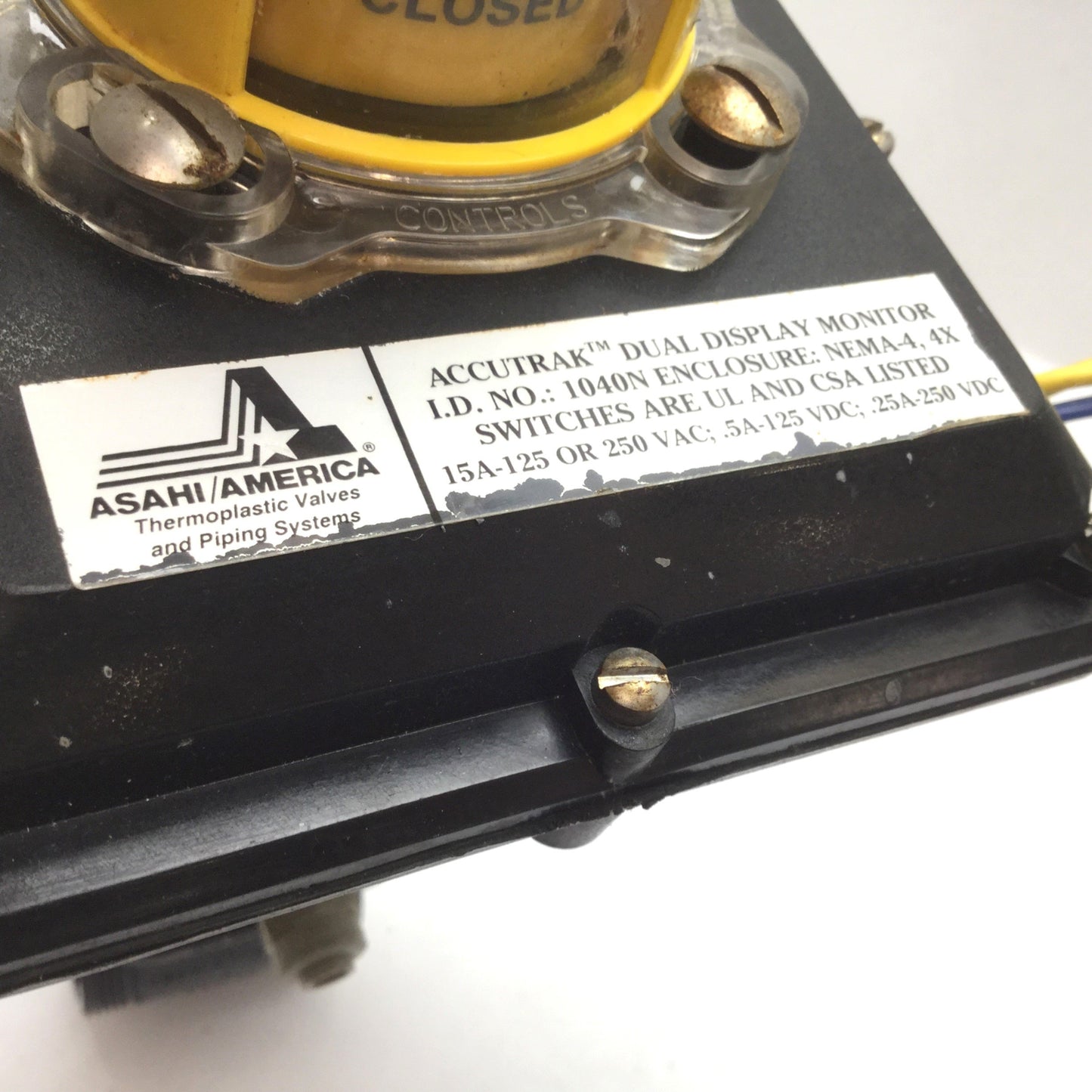 Used Asahi America AP79PSNST Pneumatic Actuator Spring Return, Duo-Bloc 21 & 1040N