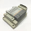 Used Manifold of SMC SV1100-5FU-TS-N7 (5x) , SV1400-5FU (2x) Solenoid Valves, 24VDC