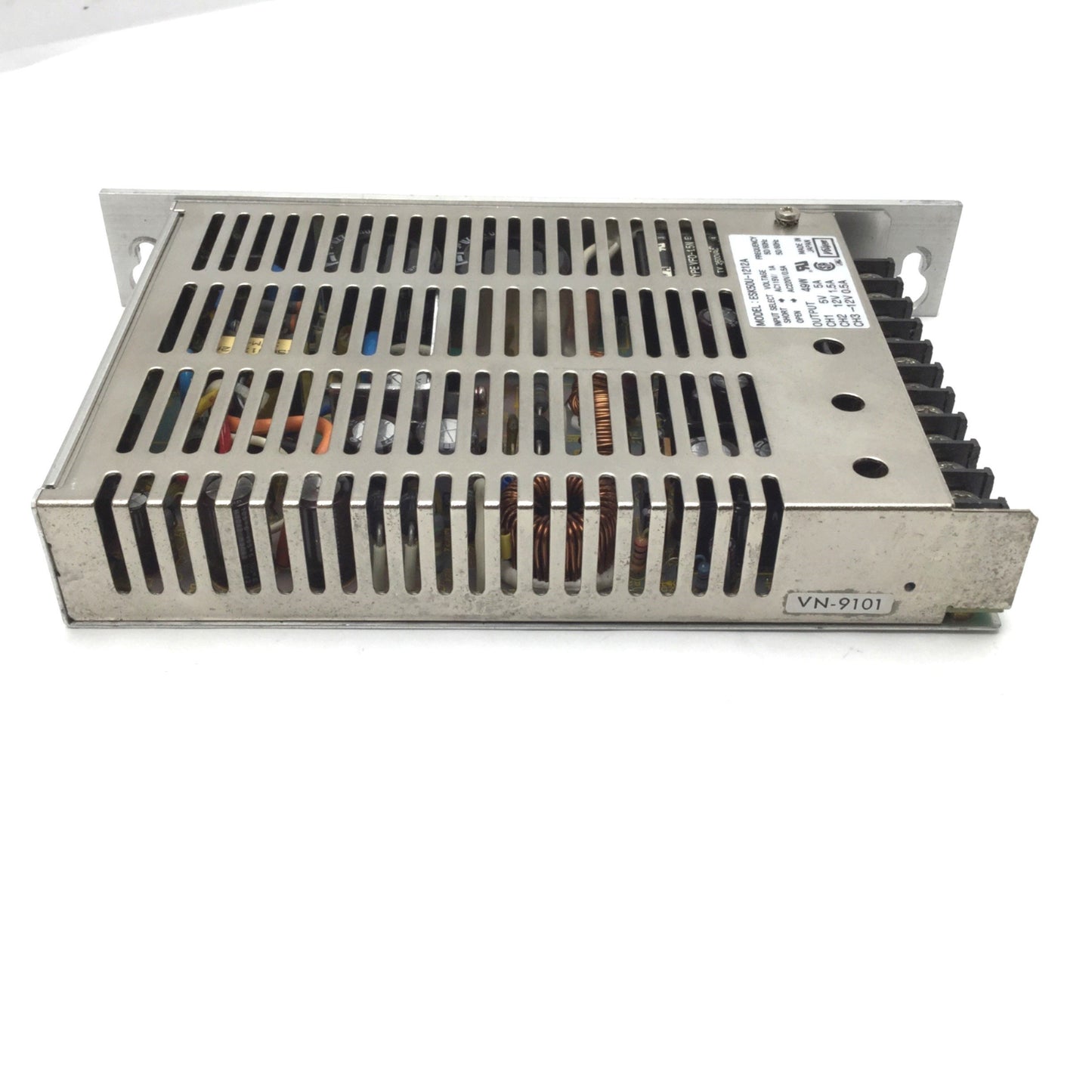 Used Volgen ESK50U-1212A 3 Channel Power Supply Input 115/220VAC, 49W 5-12VDC Output