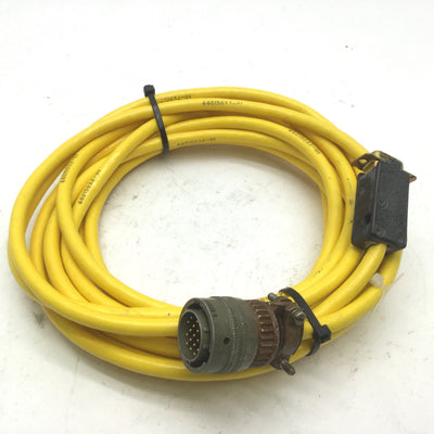 Used Parker Compumotor 71-015886-16 Servo Motor Encoder Feedback Cable, 16' 18-Pin MS