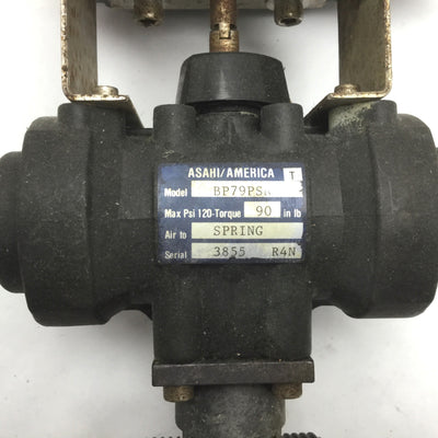 Used Asahi America BP79PSN Pneumatic Actuator Spring Return, Duo-Bloc & 1040N