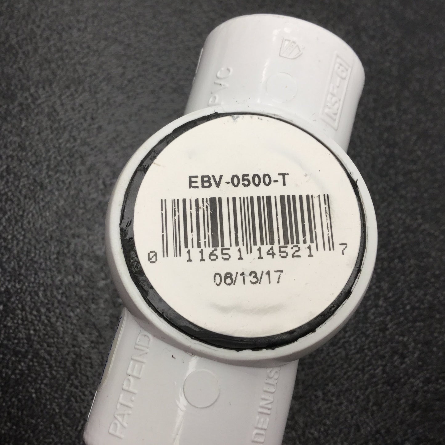 Used Lot of 3 FloEBV-0500-T Ball Valve, PVC, 1/2" Threaded, 150PSI