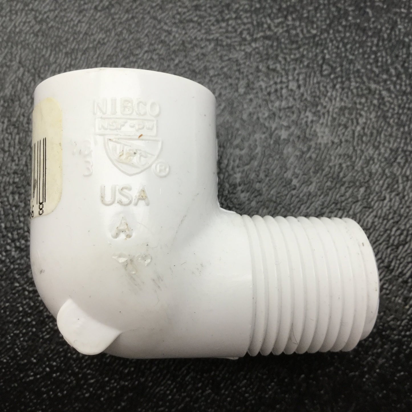 Used Lot of 8 Nibco C410-005 PVC 90 Degree Elbow, 1/2" Male to 1/2" Female