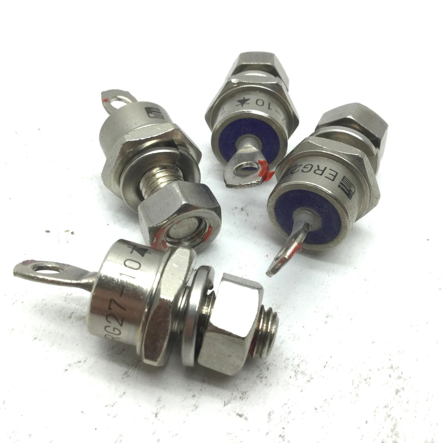 Used Lot of 4 Fuji Electric ERG27-10 Stud Mount Diode 30A 1000V M8-1.25
