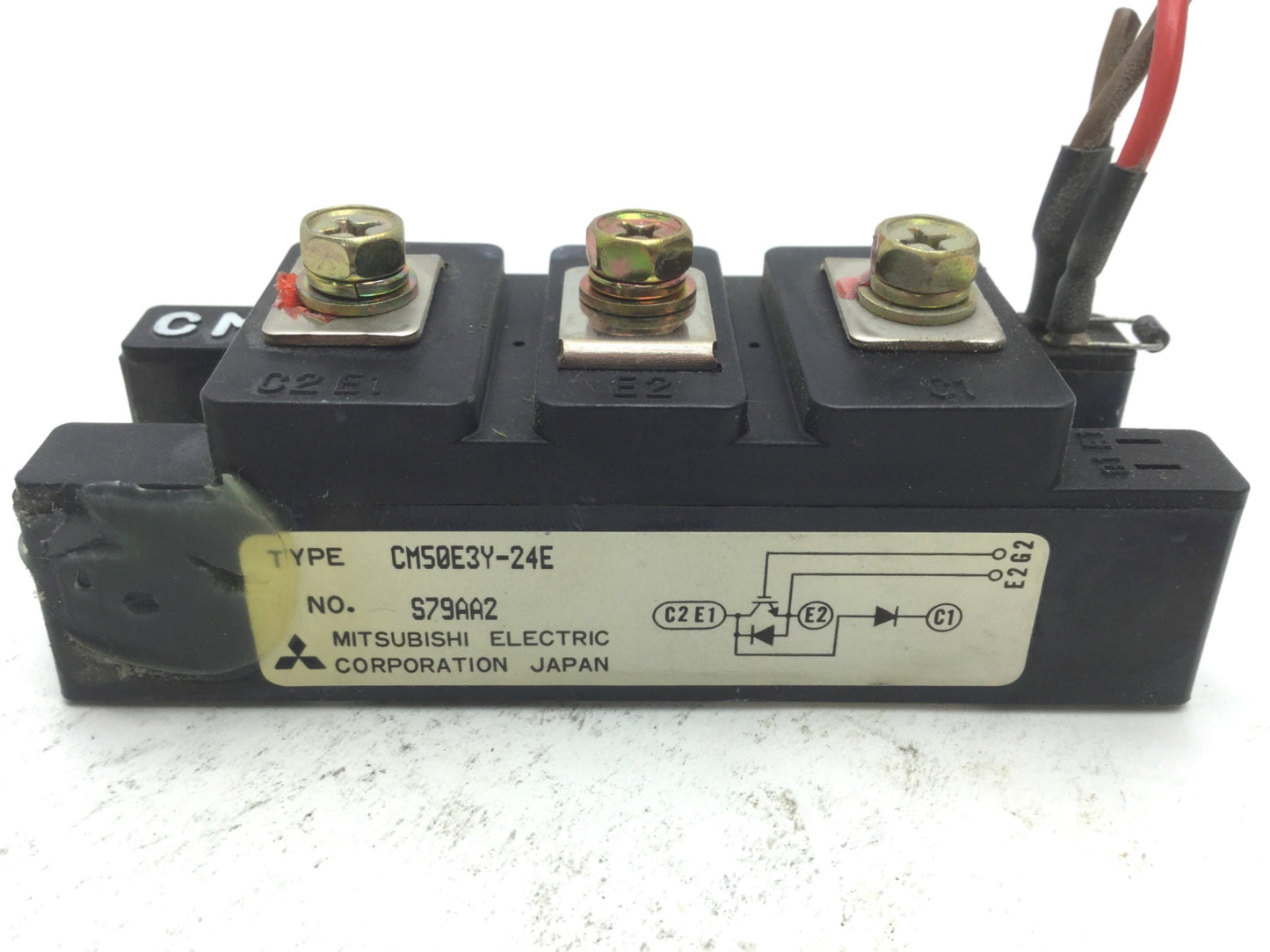 Used Mitsubishi CM50E3Y-24E IGBT Modules 4Vce 1200Vces 50A 150°C