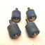 Used Lot of 4 Blue Cam Followers, Roller: 43mm dia, 40mm Width, Stud: 35mm